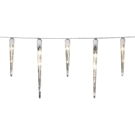 Konstsmide istappar ljusslinga utomhus, 96 varmvita ljus