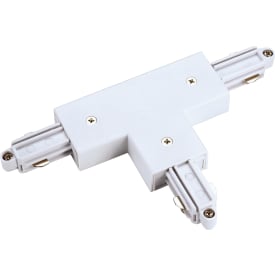 Nordtronic 1F T-samlestykke, venstre jord, hvid