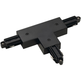 Nordtronic 1F T-samlestykke, venstre jord, sort