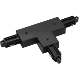 Nordtronic 1F T-samlestykke, højre jord, sort