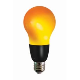 10 st Firelamp flammlampa E27 standardlampa, mat/svart