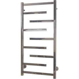 Kriss Luna håndklædetørrer, el, 50x100 cm, børstet rustfrit stål