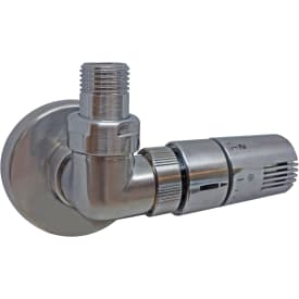 Kriss Corner ventilsæt, venstre, børstet rustfrit stål