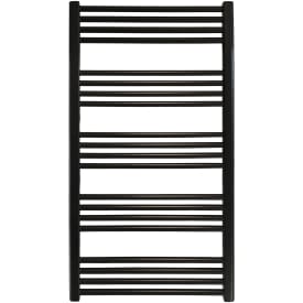 Kriss Space håndklædetørrer, kombi, 50x110 cm, matt sort