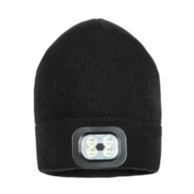 Blue Electric beanie, med lys, sort