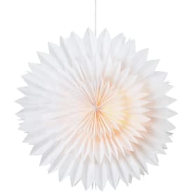 Markslöjd Solina adventsstjärna med ljus, 45 cm, vit