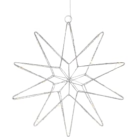 Markslöjd Gleam stjerne med lys, sølv