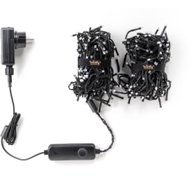 Twinkly Cluster lyskæde 6 meter med 400 lys i amber og hvid