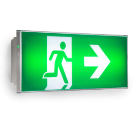 Flugtvejsarmatur NexiTech LED 150 AT med piktogramsæt