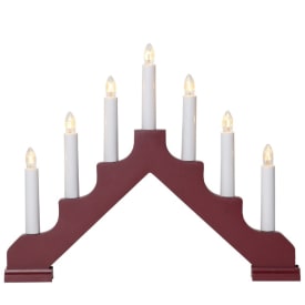 16 stk Star Trading Ada julelysestage, rød