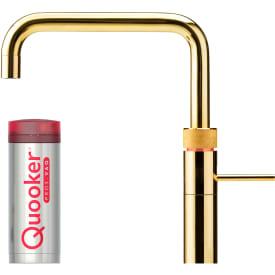 Quooker Fusion Square kjøkkenkran, med PRO3 beholder, messing