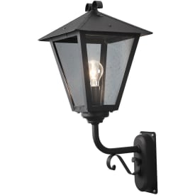 Konstsmide Benu Up udendørs væglampe, sort