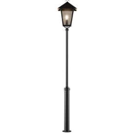 Konstsmide Benu parklampe E27, sort, inklusiv stolpe