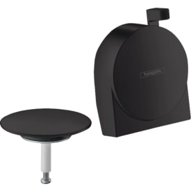 Hansgrohe Exafill S grepp och propp till av- och overloppsats, matt svart