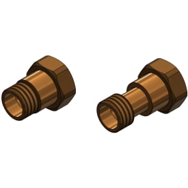 JCH 1" X 3/4" Bevegelig skruforbindelse rødgods 41-57mm. Type 2086