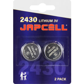 Japcell litium CR2430 batteri, 2 stk.
