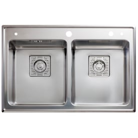 Intra Frame FR78DF køkkenvask, 78x51 cm, rustfrit stål