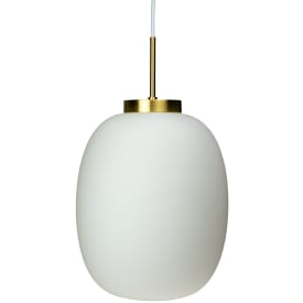 Dyberg Larsen DL39 pendellampa, opal/mässing