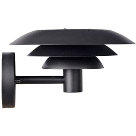 DL25 OUTDOOR væglampe G9 mat sort