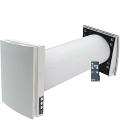 Duka One S6B Plus  ventilator med varmegenvinding, Ø160 mm, hvid