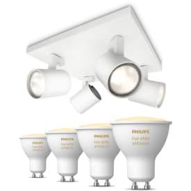 Philips Runner spotter i tak, 4 spotter, Hue White Ambiance pærer