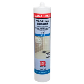 Dana Lim 512 vådrumssillicone 300ml, hvid