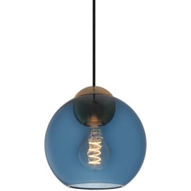 Halo Design Bubbles pendellampe, blå, Ø18 cm