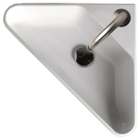 Lavabo Axa Corner håndvask, 42,5x42,5 cm, hvid