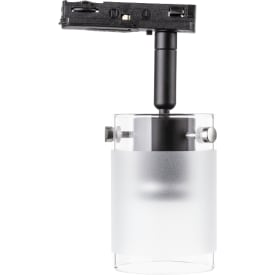 Global Tubular 1F skenspotlight, svart/glas