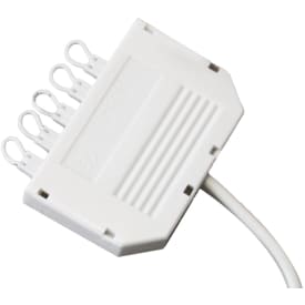 Nordtronic rekkeklemme for seriekobling, 6 utganger, 72W
