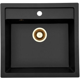 Lavabo Jupiter 60 kjøkkenvask, 55,6x52,6 cm, sort