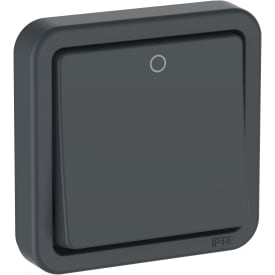 LK Opus 74 afbryder udendørs 2-pol 440V, antracit