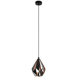 Carlton 1 Pendel Ø205 sort, E27, 60W