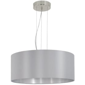 Maserlo pendel Ø530 grå, E27, 3X60W