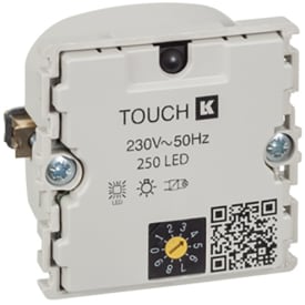 LK Fuga LED 250 IR touch lysdæmper med korrespondance, uden afdækning