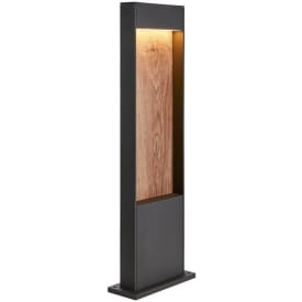 SLV Flatt Pole havelampe, brun, 65 cm