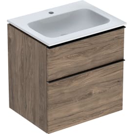 Geberit iCon möbelpaket, 60x48 cm, rengöringsvänlig, nötträ