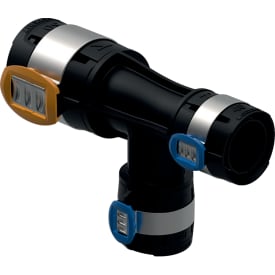 Geberit FlowFit tee 50x40x40mm PPSU sort