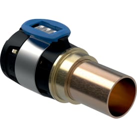Geberit FlowFit overgang 25x22mm klemring siliciumbronze/Cu