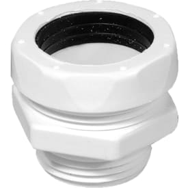 10 stk Purus overgang, Ø32 mm x 1" x 3/4", plast, hvit