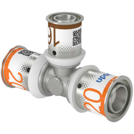 Uponor S-Press tee reduceret 20-16-20
