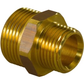Uponor FPL-X dobbelnippel, utvendig/utvendig, 3/4"x1/2"