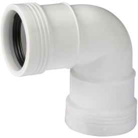 Wavin Wafix afløbsbøjning, 88,5°, Ø32 mm, plast, hvid