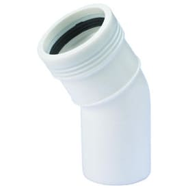 Wavin Wafix afløbsbøjning, 30°, Ø32 mm, plast, hvid