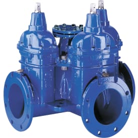 AVK DN200 kombikrydsventil m/DN100 udtag, 3-vejs, PN10, EPDM