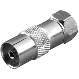 Vivanco F-kontakt till honkontaktadapter