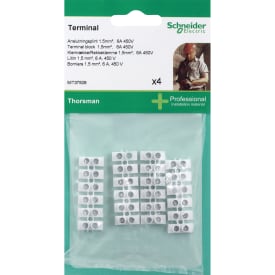 Schneider klemmerække, 1,5 mm - 4 stk