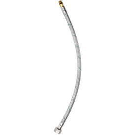 Toni tilslutningsslange 3/8", krom