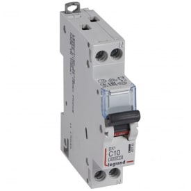 Automatsikring DX3 C 10A 1P+N, 1M, 6/10kA