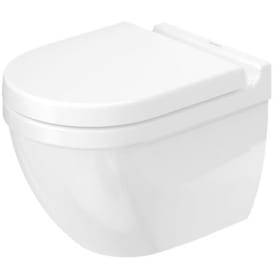 Duravit Starck 3 Compact væghængt toilet, antibakteriel, hvid